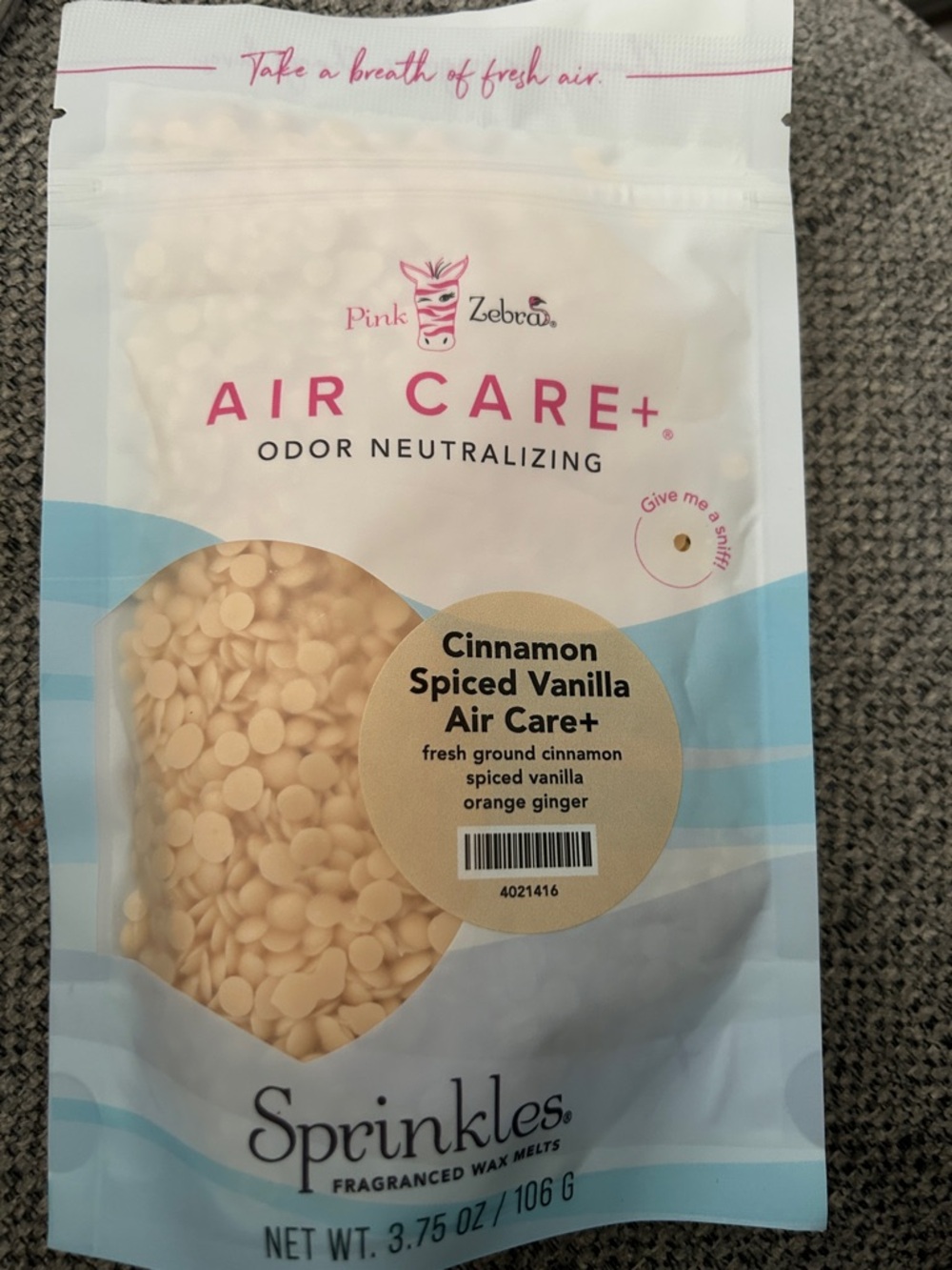 Pink Zebra Air Care+ Cinnamon Spiced Vanilla Sprinkles